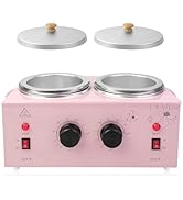 Portable Wax Warmer Machine for Painless Hair Removal, Women Men Professional Wax Heater with Adj...