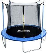 BLUERISE Trampoline 8FT Indoor Trampoline for Kids Outdoor Play for Kids Trampoline Basketball Ho...