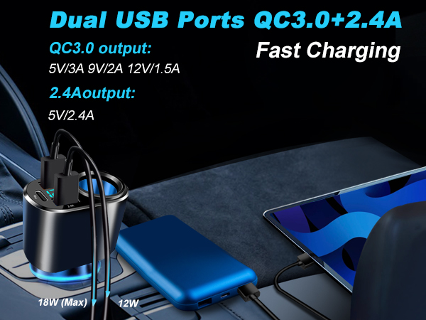 cigarette lighter USB Charger