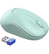 TECKNET Wireless Mouse for Laptop, 2.4G Ergonomic Portable Mouse, Plug &amp; Play, Compact Design, Sm...