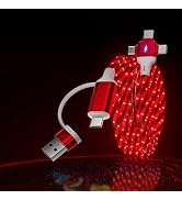 IHAO Multi Ports Charger Cable 6 Combinations in One Cable USBA/USBC to USB C/MicroUSB Fast Charg...
