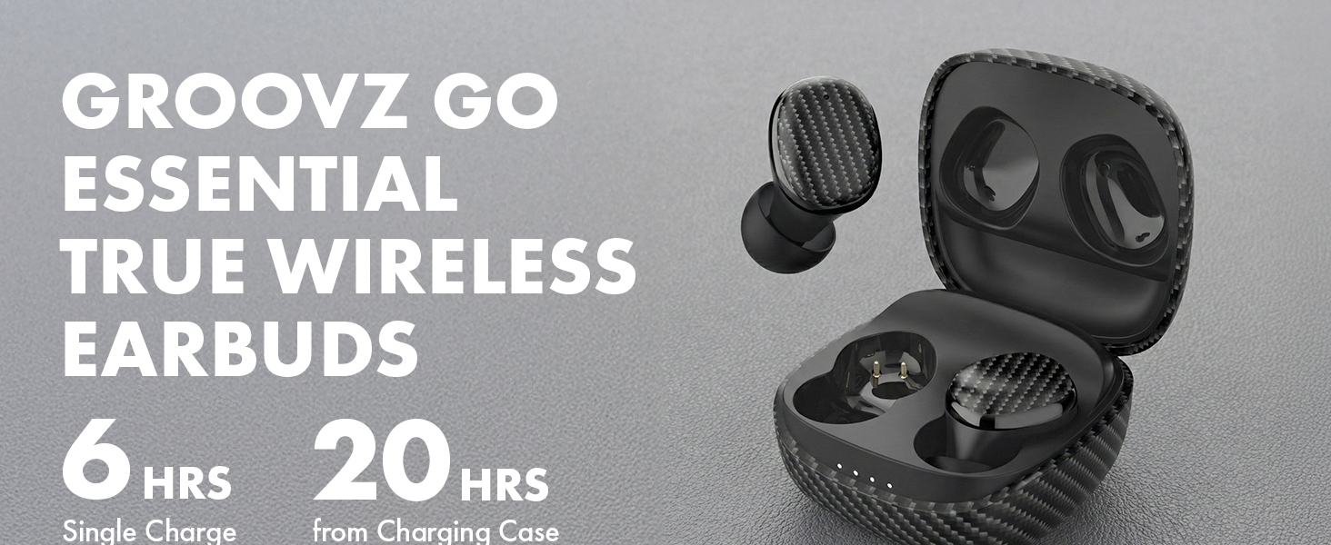 Groovz Go Essential True Wireless Earbuds