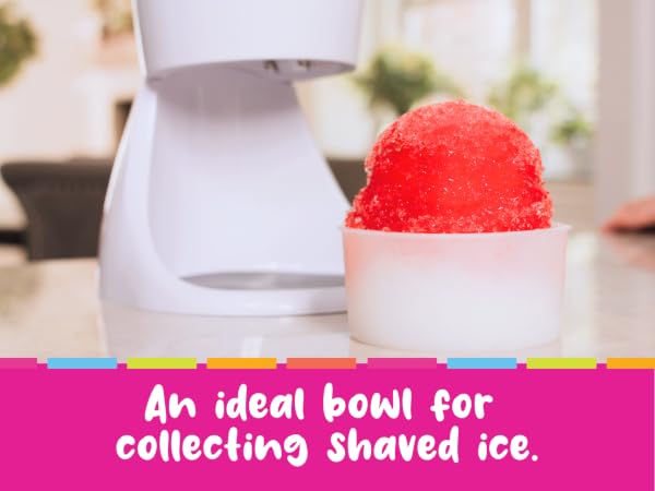 Use as a bowl to collect and serve shaved ice