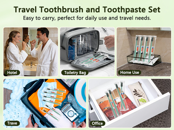 Disposable Toothbrushes with Toothpaste