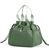 Mum's memory Cute Lunch Bag For Women Reusable Large Insulated Drawstring Lunch Bag Stain-Resista...