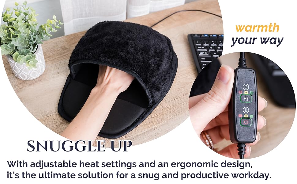 With adjustable heat settings and an ergonomic design, it's the ultimate solution for a workday.