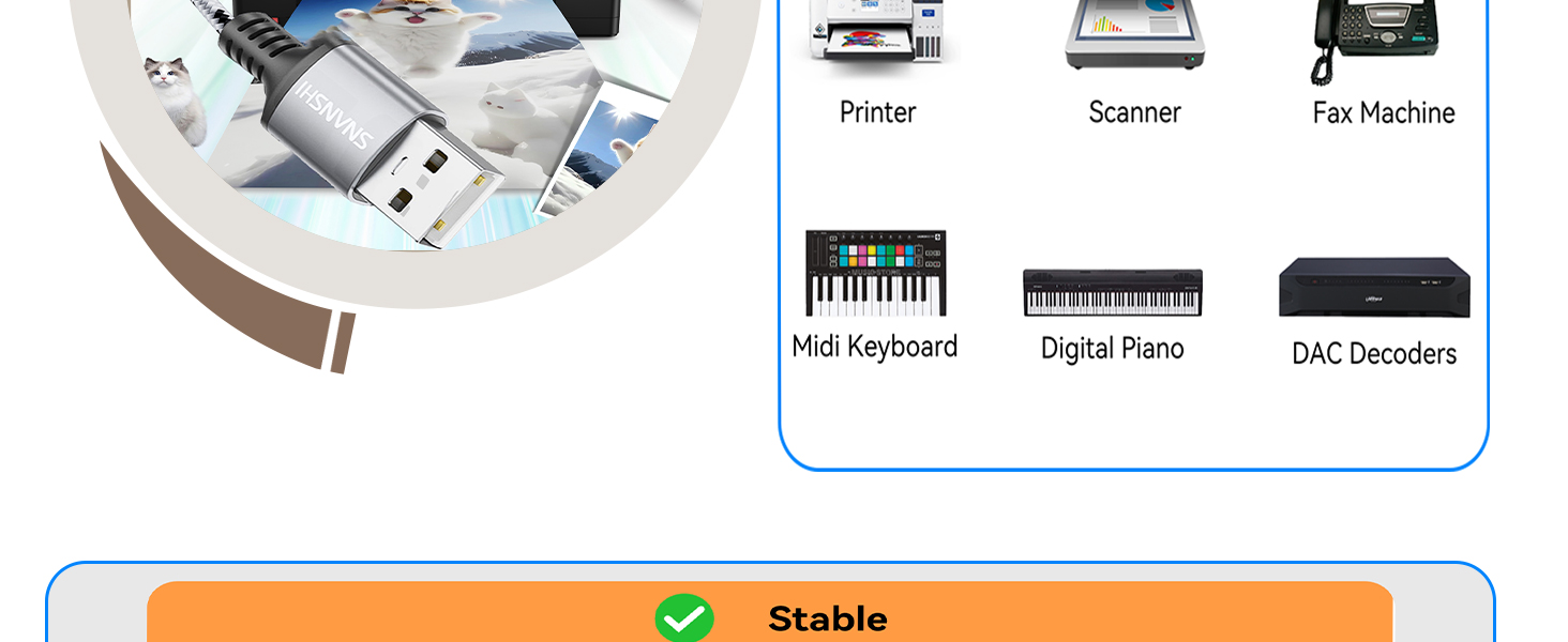 printer cord to computer