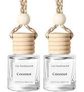 Car Air Freshener Hanging, Car Essential Oil Diffuser,Coconut Cute Car Air Freshener, Car Freshen...