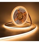 MALIIGAZA COB LED Strip Neon Rope Light, 16.4ft 3000K IP68 Waterproof Silicone Flexible Cuttable ...