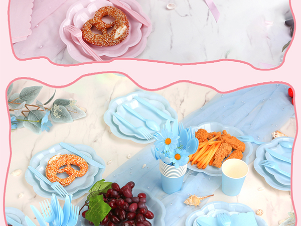 party plates,disposable plates for party,party plates and cups and napkins sets,plates set