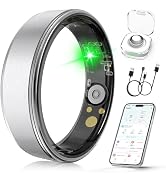 Domhong Smart Ring for Women Men, Health Fitness Tracker Ring with Sleep Monitoring/Heart Rate/Bl...