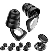 Dr.meter Ear Plugs for Sleeping SNR 29dB, Noise-Canceling Earbuds with 5 Sizes Eartips and a Port...