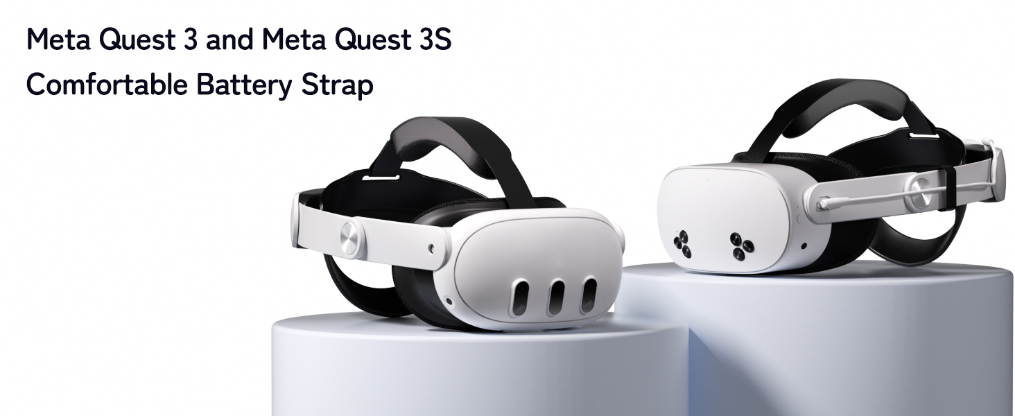 Battery Head Strap Compatible with MetaQuest 3 and Quest 3S