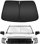 ARISMOTOR Windshield Sun Shade for GMC Sierra 1500 2500 3500 2019-2025, Custom Fit Foldable Front...