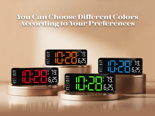 led wall clock