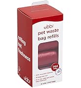 Ubbi Pet Waste Bag Dispenser and Pet Waste Bag Refills, Dog Owner Essentials, Pet Owner Must Have...