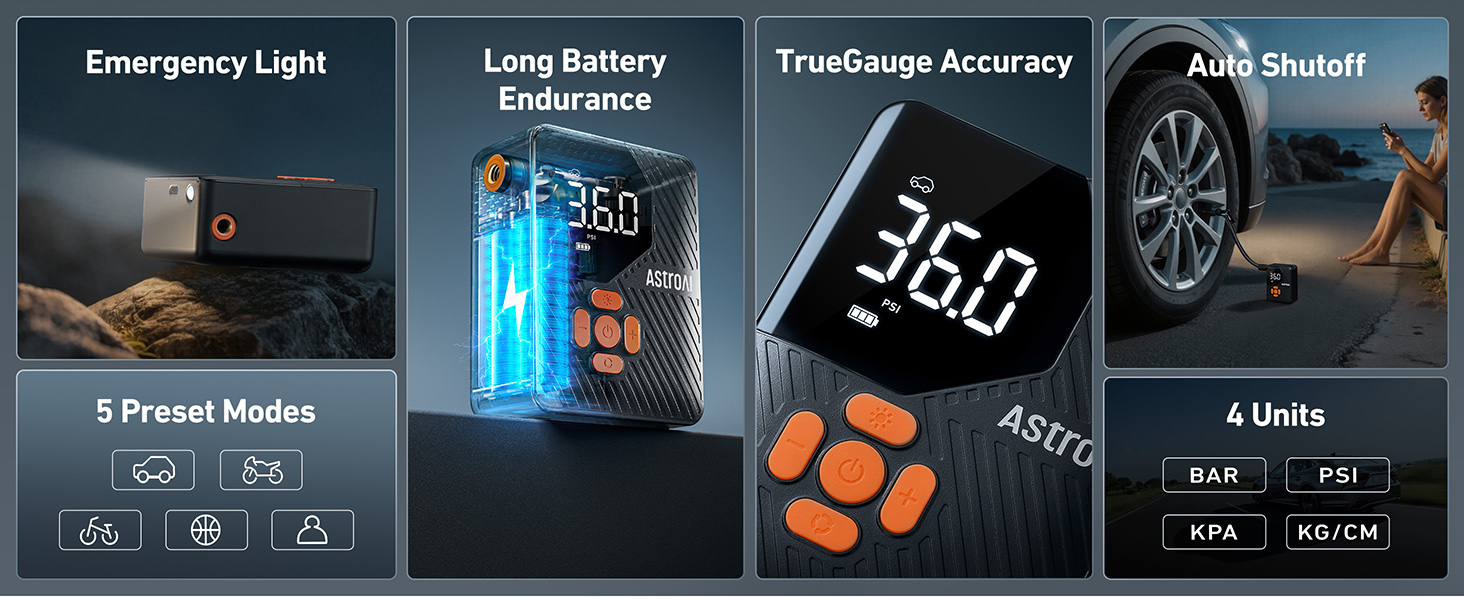 Cordless Car Tires Air Pump