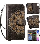 Vofolen 2-in-1 Case for iPhone 11 Case Wallet Credit Card Holder ID Slot Detachable Hybrid Protec...