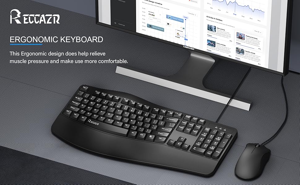 EK30 Ergonomic keyboard wired 1