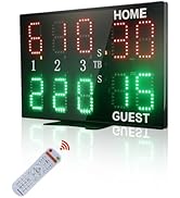 YZ LED Portable Tennis Scoreboard, Professional Digital Scoreboard for Tennis, Tennis Score Keepe...