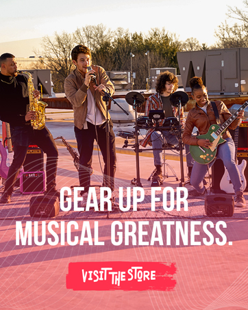 GEAR UP FOR MUSICAL GREATNESS.