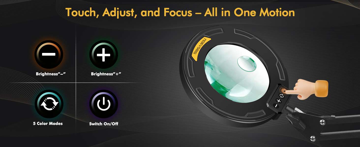 magnifier with light