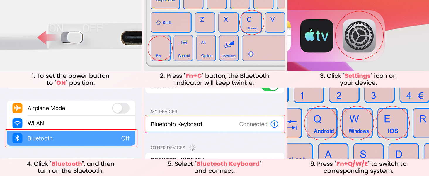 mini wireless keyboard bluetooth keyboard for phone ipad 7th gen keyboard and mouse