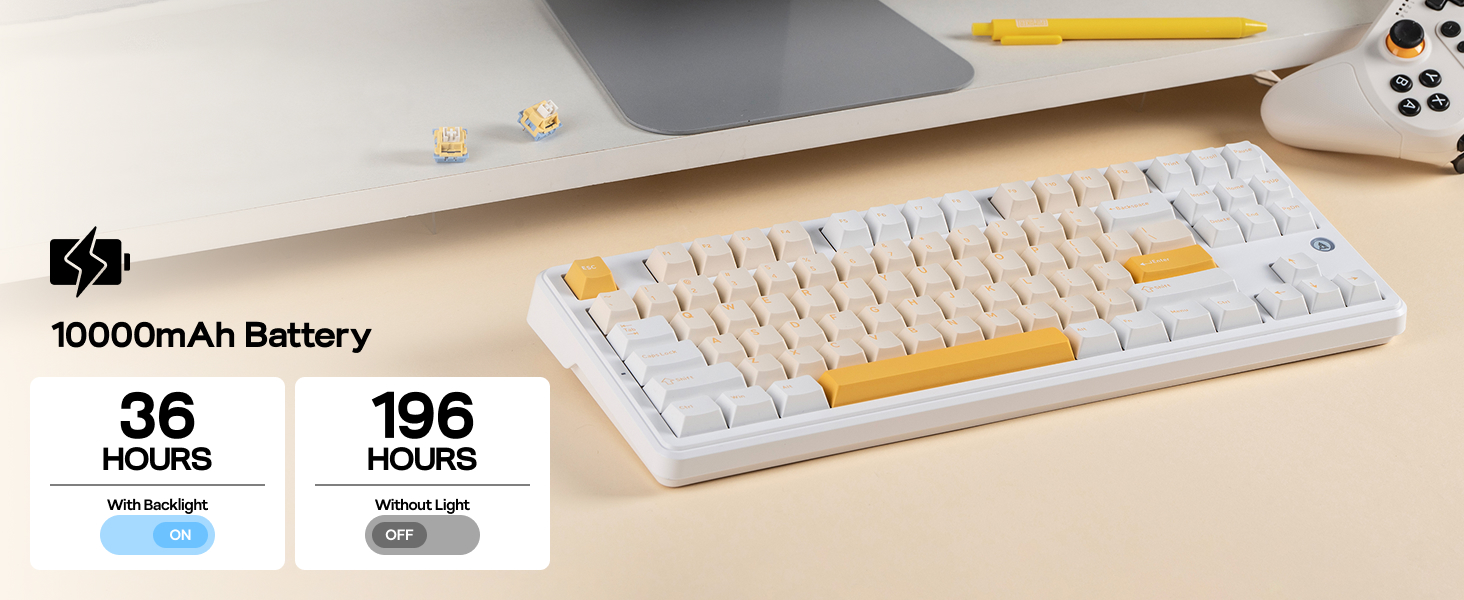 AK870 V2 White YellowAK870 V2 White Yellow