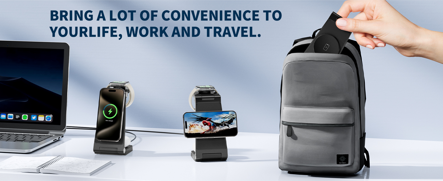 3 in 1 wireless charging station