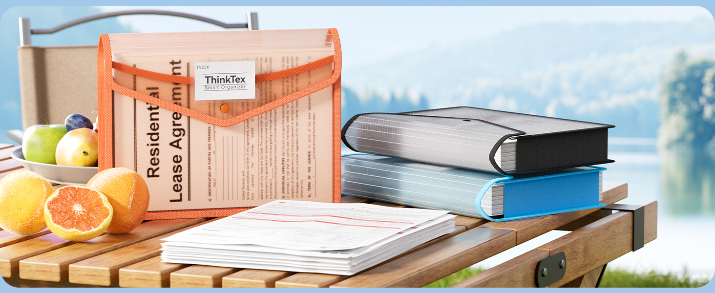 ThinkTex Plastic Expanding File Folder