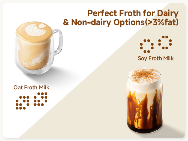 milk frother and steamer