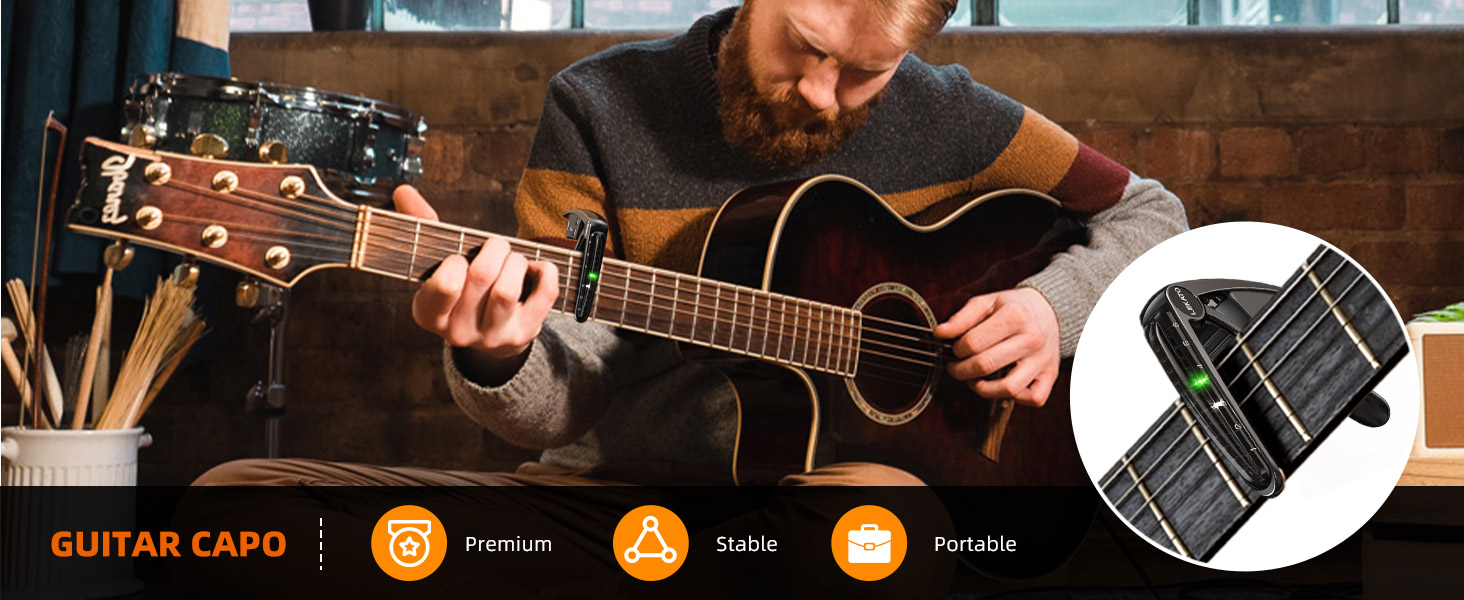 2 in 1 guitar capo tuner