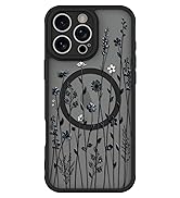 BITOBE Floral Case for iPhone 16 Pro Max [Compatible with MagSafe] Cute Flower Pattern Case for W...
