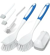 Holikme Dish Cleaning Brush Set, Scouring Pad for Cleaning, Scouring Pad &amp; Kitchen Scrubber &amp; Gro...