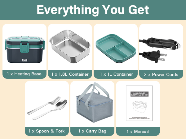 heat up lunch box portable