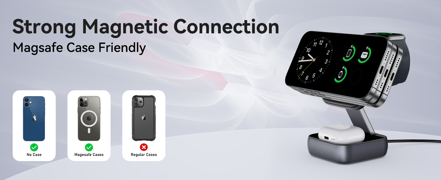 3 in 1 Wireless Charging Station