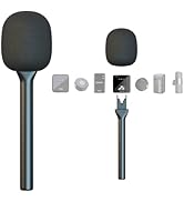 Mic Handle for DJI RODE Microphone Handheld Stand for Wireless GO, Interview Microphone Rig for A...