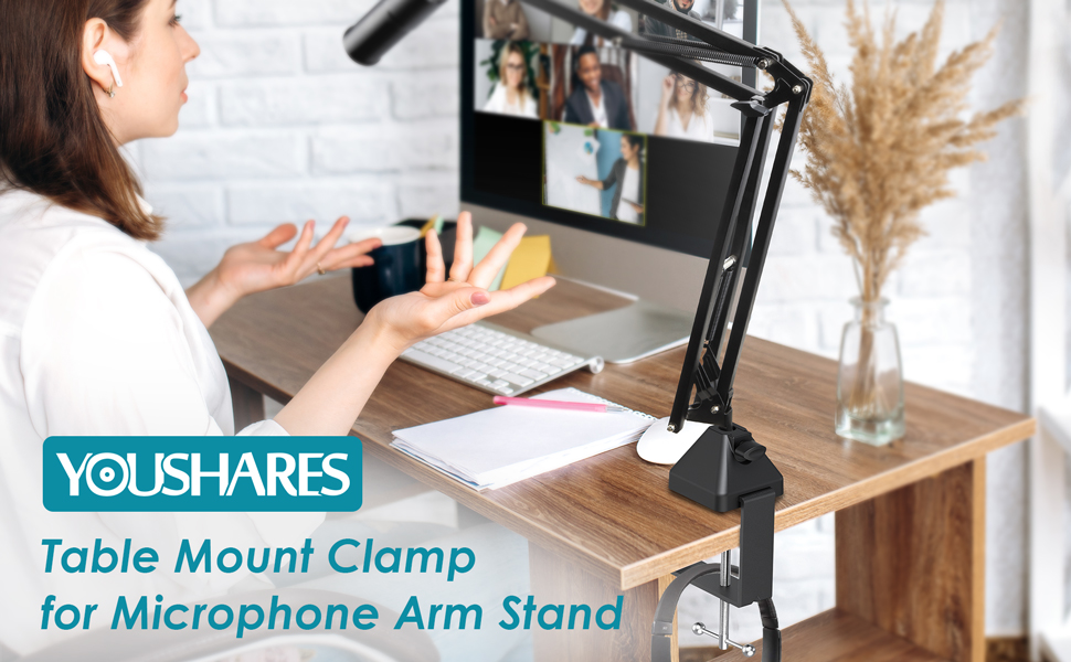 mic stand holder mic stand accessories mic bracket clamp heavy duty clamp for mic adjustable 