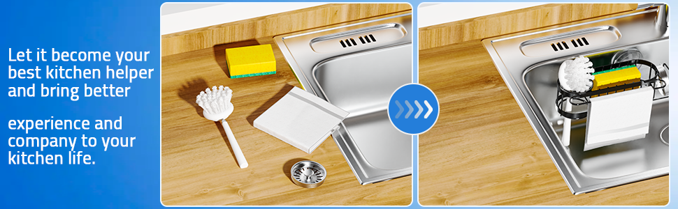 sponge holder for kitchen sink