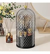 Bepod Makeup Brush Holder Organizer with 360° Rotating Lid Luxury Dustproof Cosmetic Desktop Make...