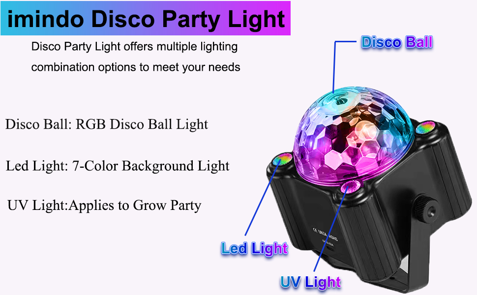 disco ball party uv strobe light