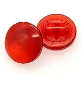 20Pcs Red Resin Colored Shirt Pearl Buttons for Craft Sewing Childre Buckle Fasteners