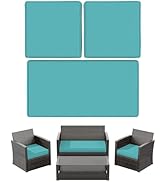 Snubbull 3 Pack Patio Furniture Cushions Replacement Set Fits for 4 Pieces of Wicker Rattan Patio...