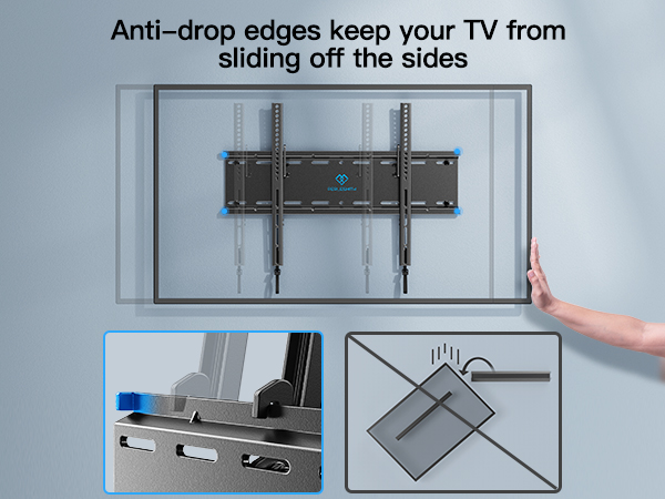 tilted TV wall mount