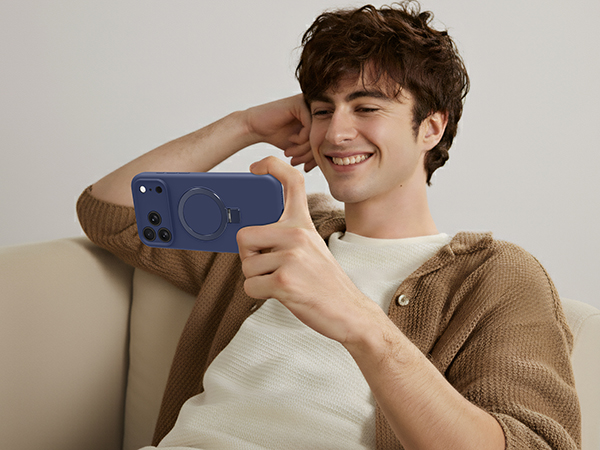 iphone 17 pro case with stand silicone slim compatible with magsafe