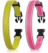Replacement Collar for Dog Shock Collar 2 Pack, 3/4 x 27 Inch Adjustable Reflective Nylon Strap w...