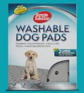 Simple Solution Large Washable Puppy Pad | Reusable Dog Pee Pad | Absorbent and Odor Controlling ...