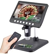 Koolertron 7 inch Digital Microscope with 32g TF Card, 1080P 1200X Magnification Handheld Camera ...