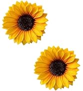 Yellow Sunflower Hair Clips 2-Pack | Yellow Flower Hair Barrettes | Beach Vacation Accessories - ...