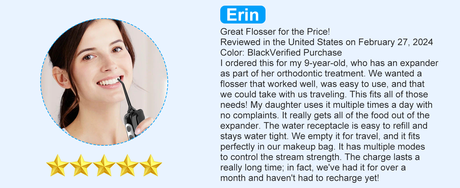 Cordless Water Dental Flosser